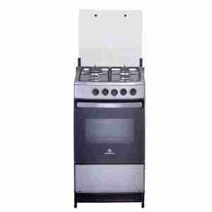 Cocina Indurama Dublín de 4 quemadores color inox con tapa de vidrio