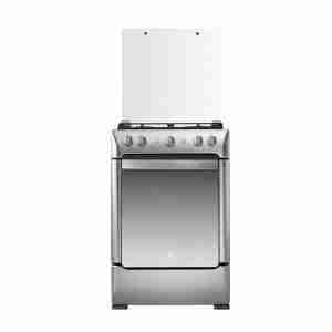 Cocina Indurama Granada Línea Zafiro de 4 quemadores con tapa de vidrio y acabado azul
